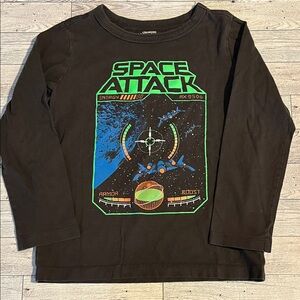 OshKosh Originals Space Attack Long Sleeve Tee